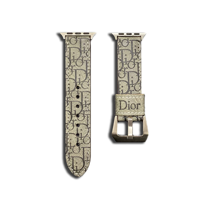 Bőr CD Apple Watch Band Gray-YHK240509