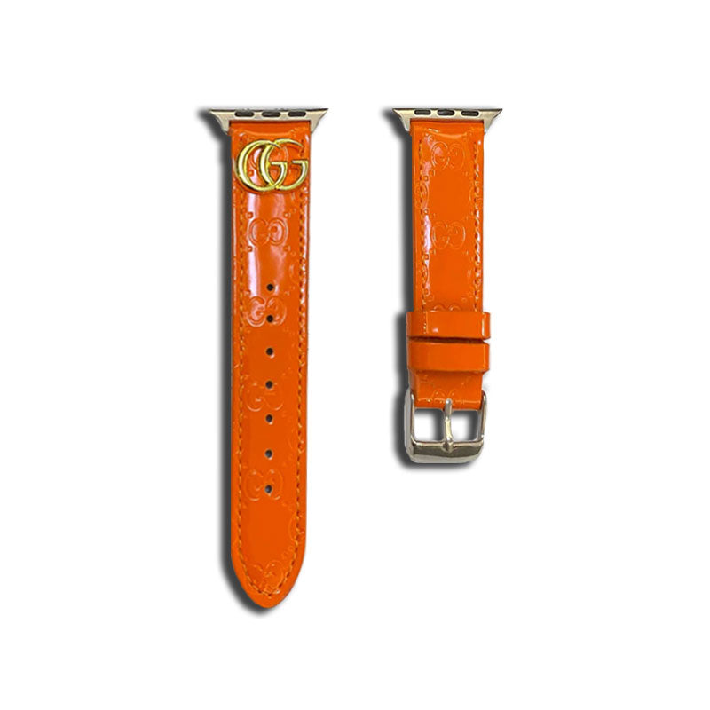 Läder GG Apple Watch Band Orange-LGk240509