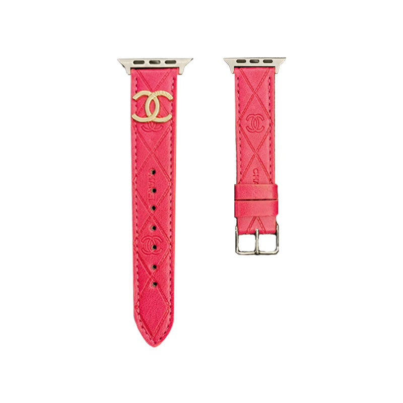 Luxus CC Apple Watch Band Braun-YHK2405059