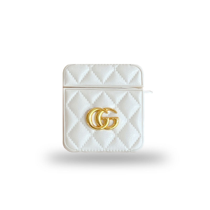 Luxe GG AirPods-hoesjes Wit-LGB240424