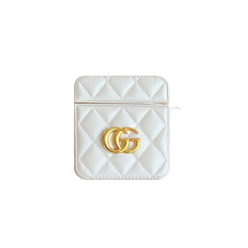 Luxe GG AirPods-hoesjes Wit-LGB240424