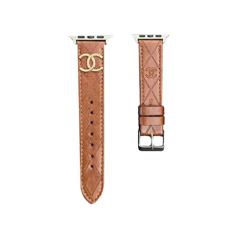 Lyxigt CC Apple Watch Band Brown-YHK2405059