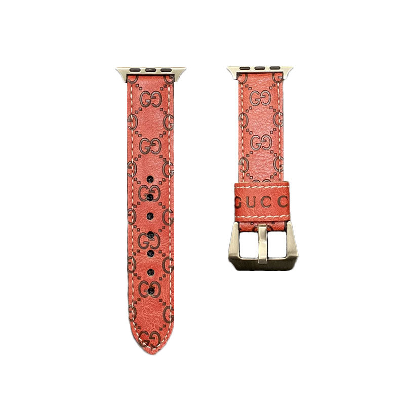 GG Apple Watch Band Cuir Rouge-SW24422