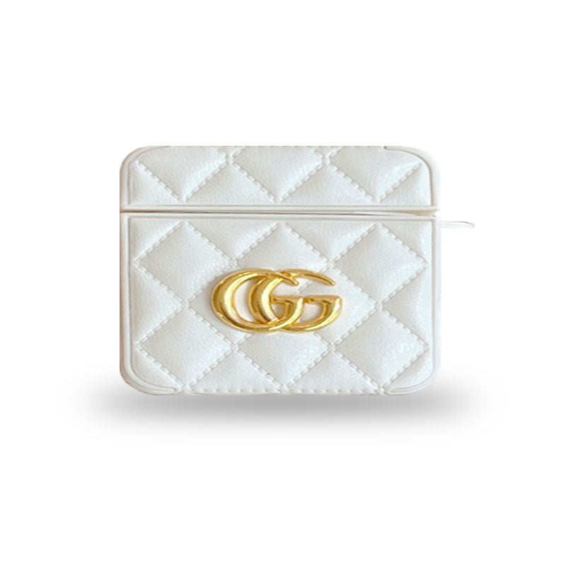 Luxe GG AirPods-hoesjes Wit-LGB240424