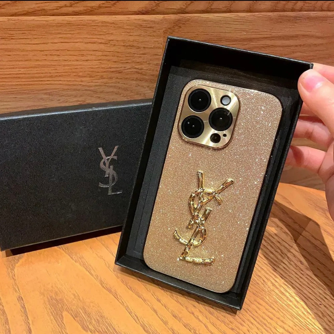 Funda para iPhone YSL x Mono (con caja) | Brillar