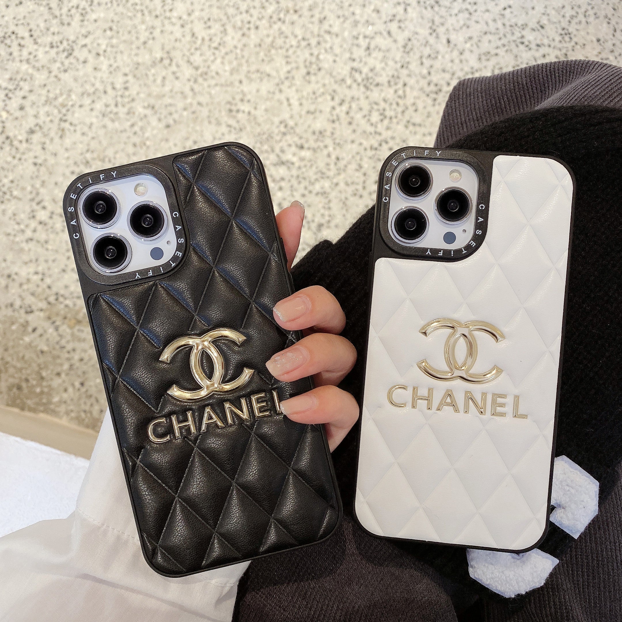 Luxe leren iPhone-hoesje | Glans