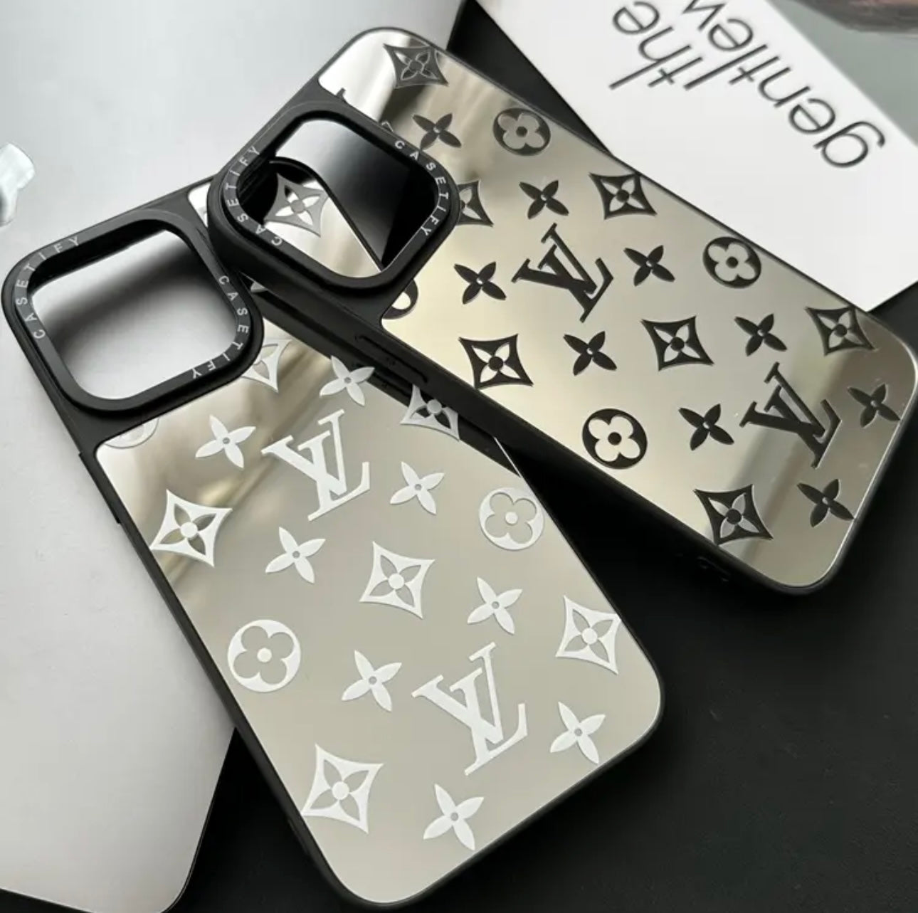 Luxe iPhone-hoesje (letterkleur heeft voorrang)