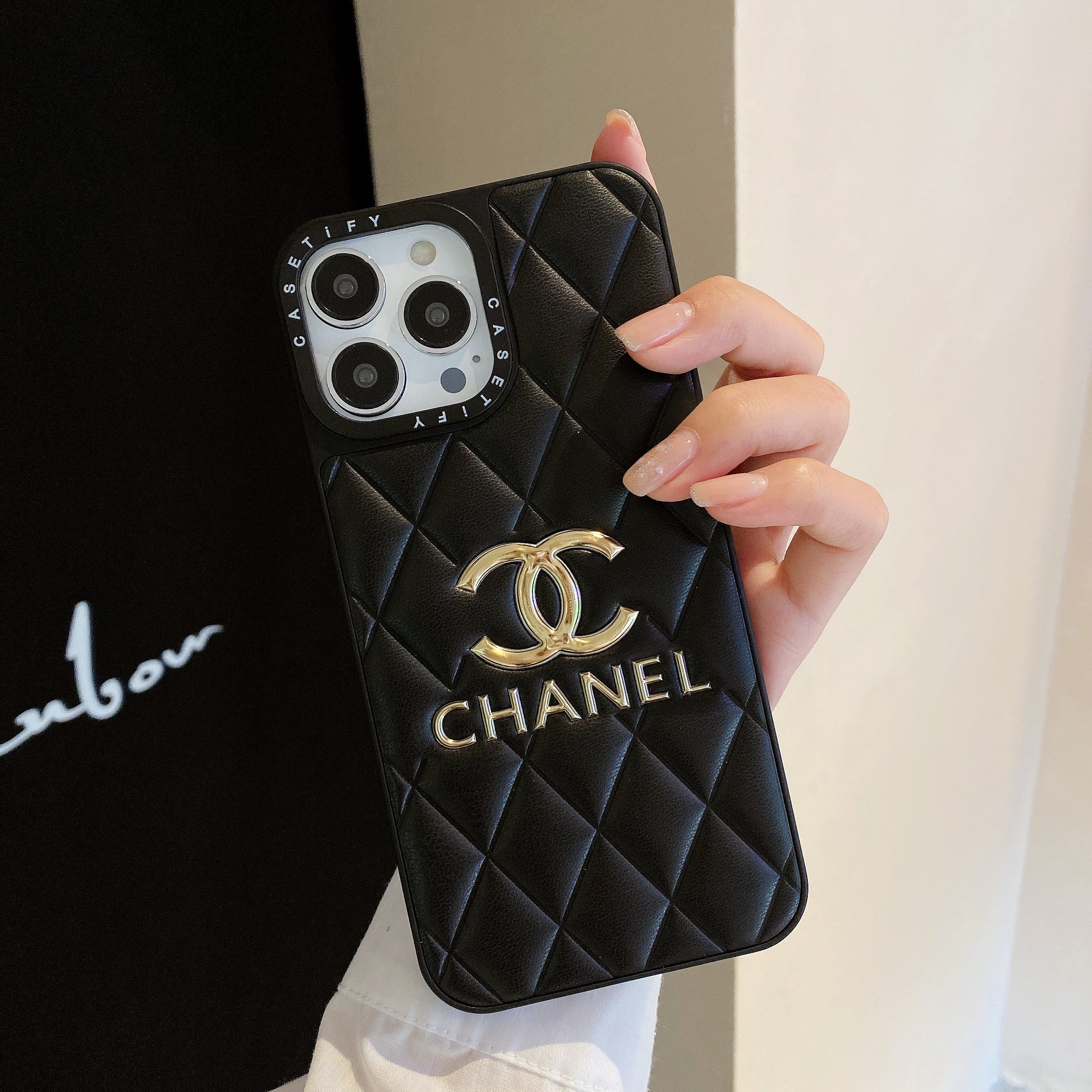 Luxe leren iPhone-hoesje | Glans