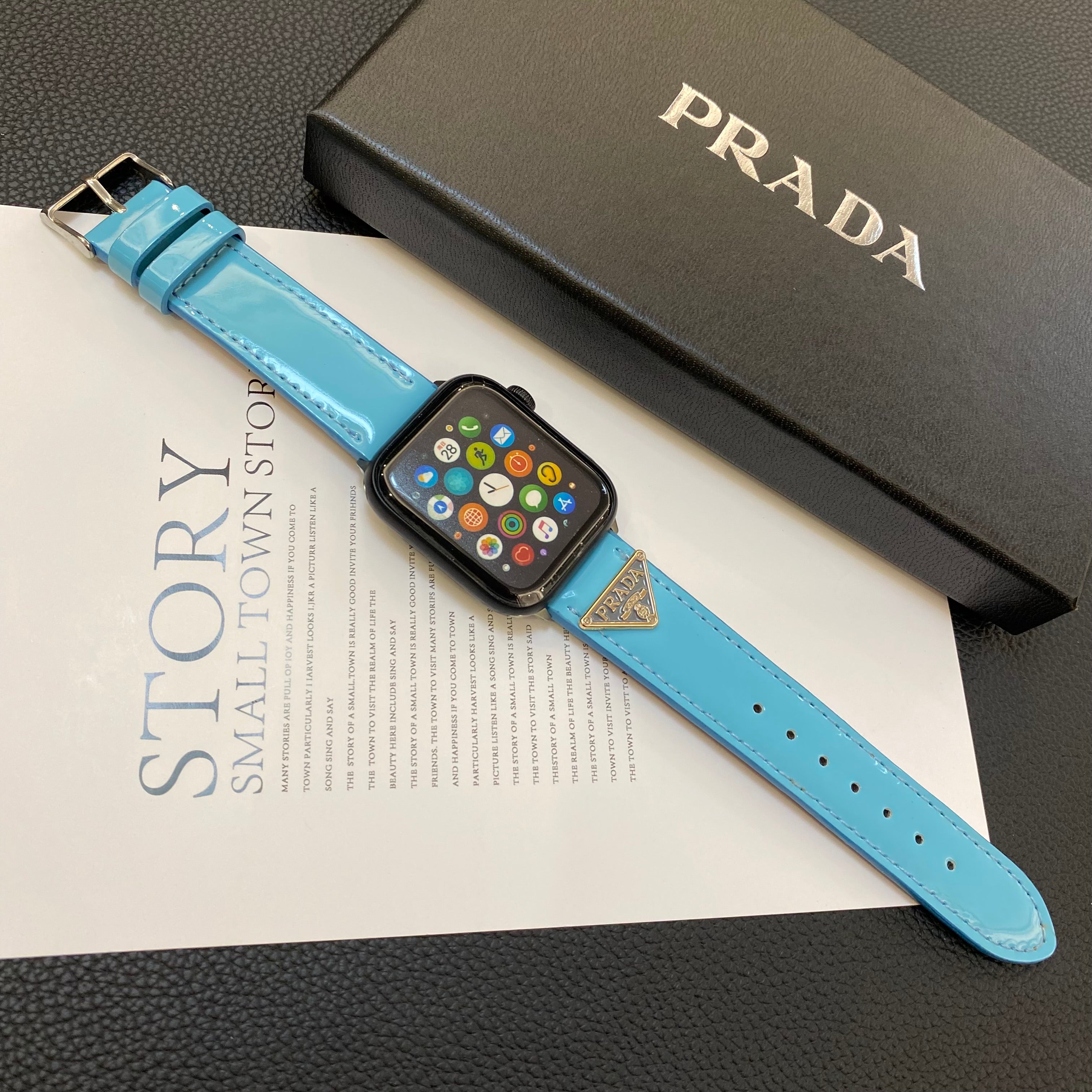 Prada Apple Watch Band Azul-LPK240509