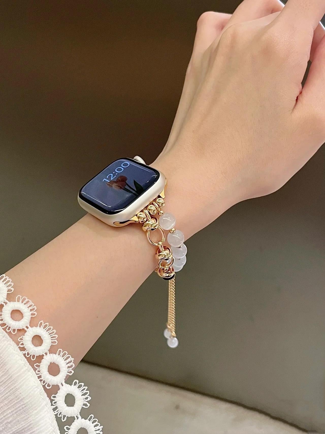 bracelet Apple Watch en perles d'opale