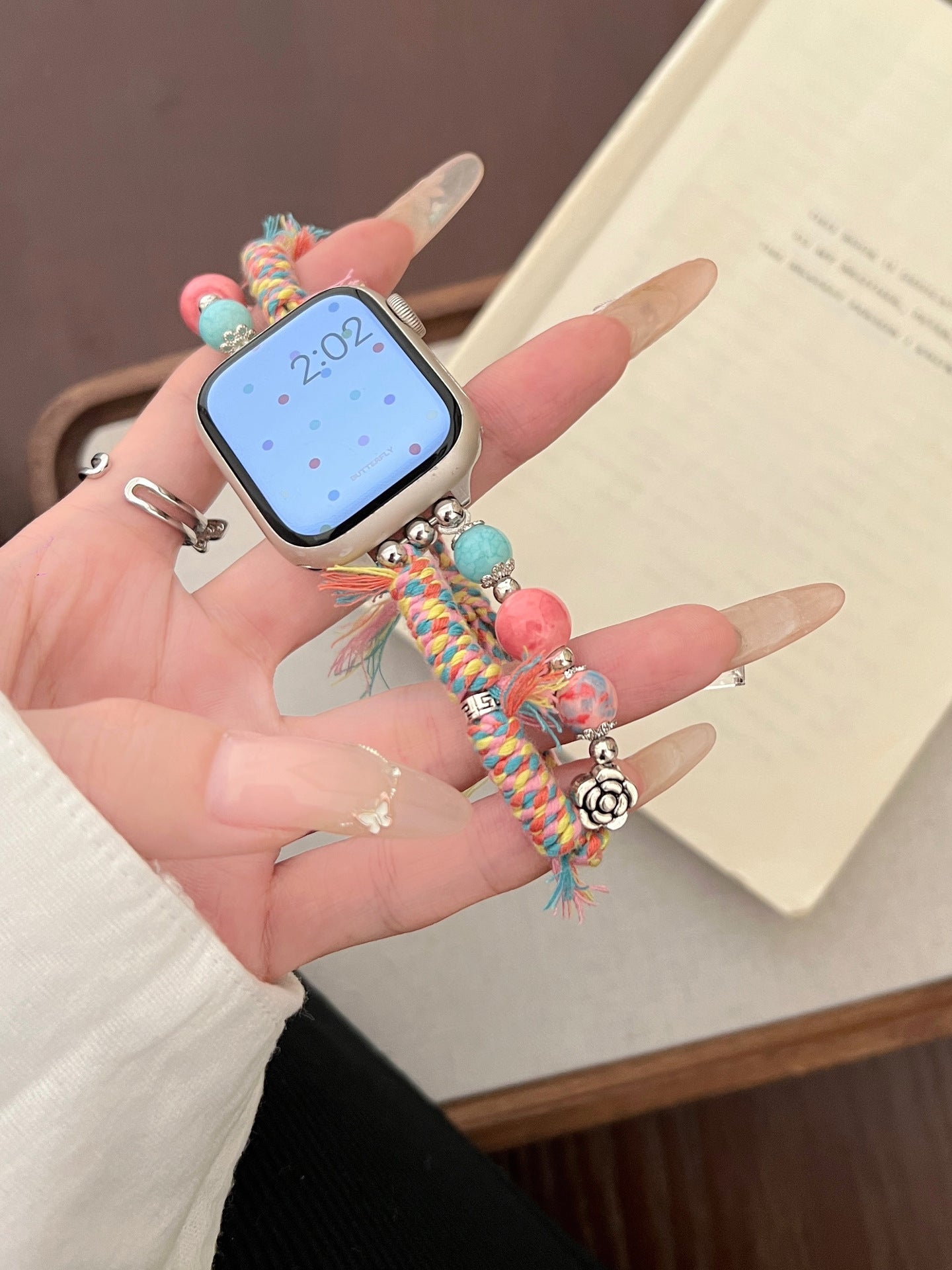 Stone Color Rope Braided Apple Watch Band