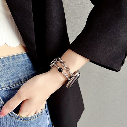 Agate Pearl Bracelet Watch Band