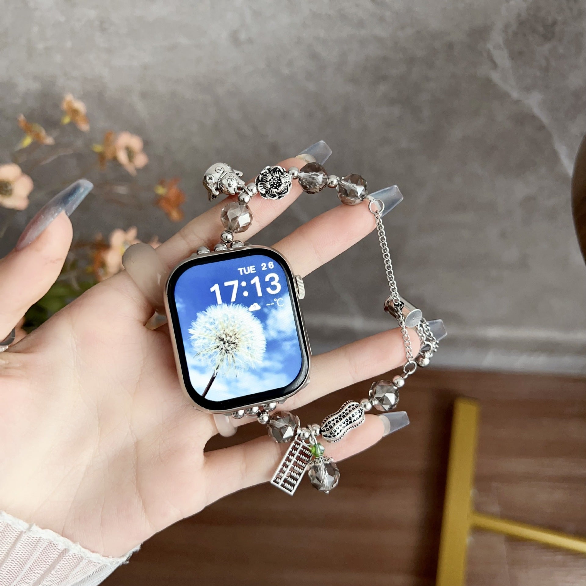 Pulsera de cristal colorida con cambio gradual Apple Watch Band