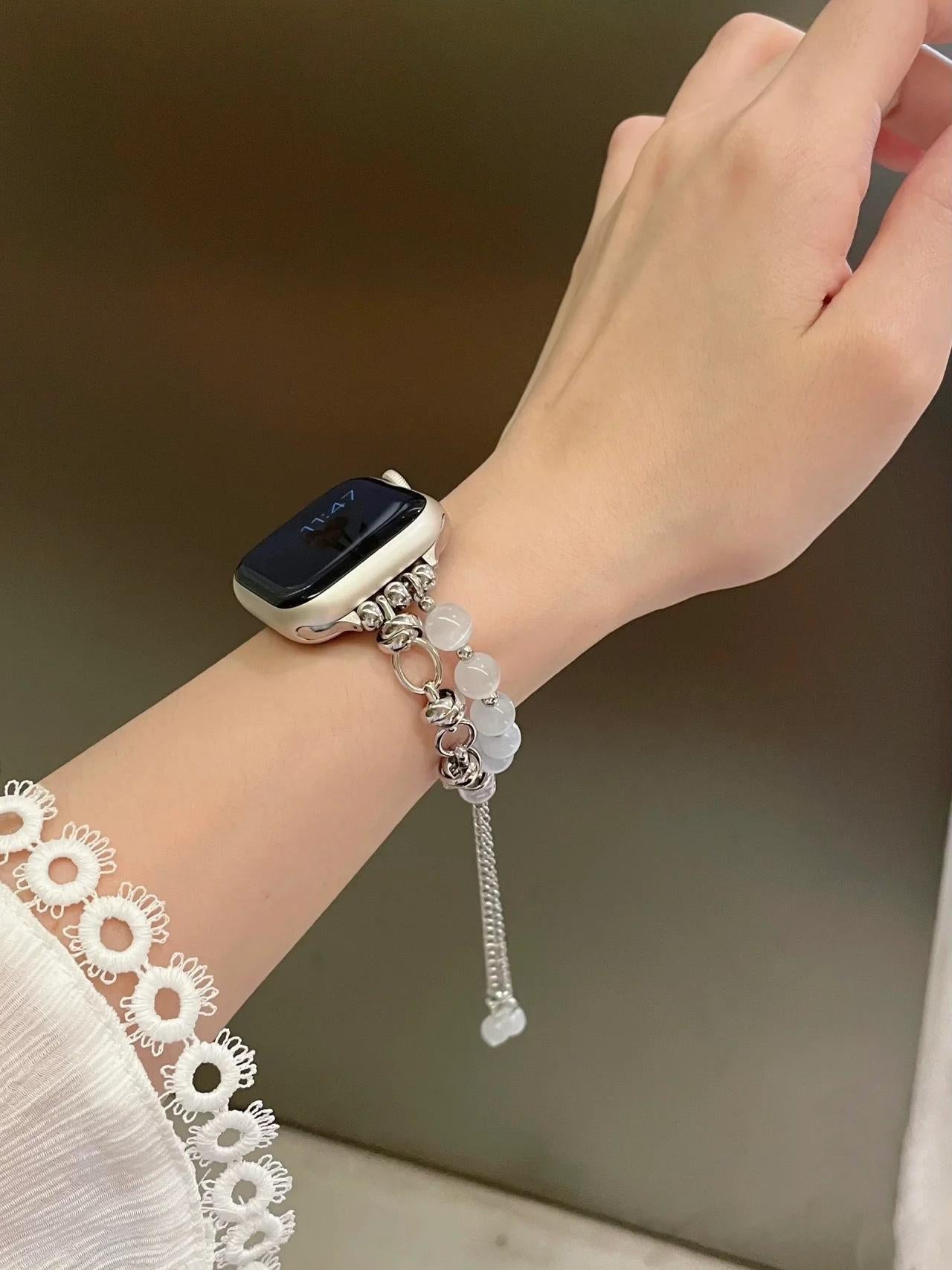 bracelet Apple Watch en perles d'opale