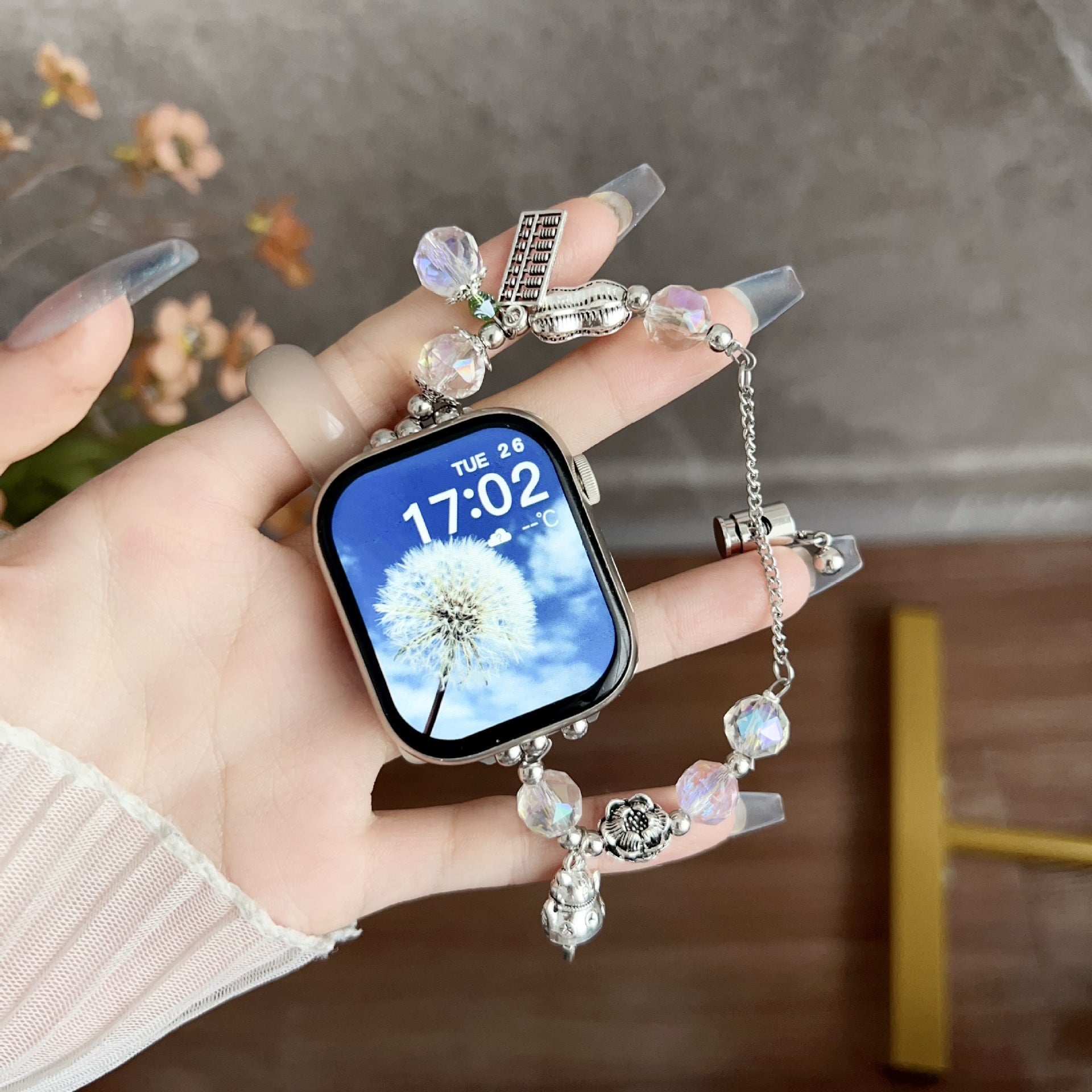 Pulsera de cristal colorida con cambio gradual Apple Watch Band