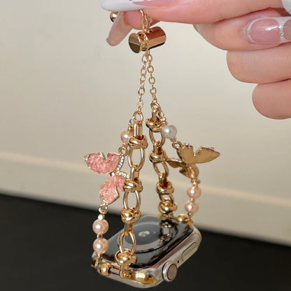 Crystal Butterfly Chain Watch Band