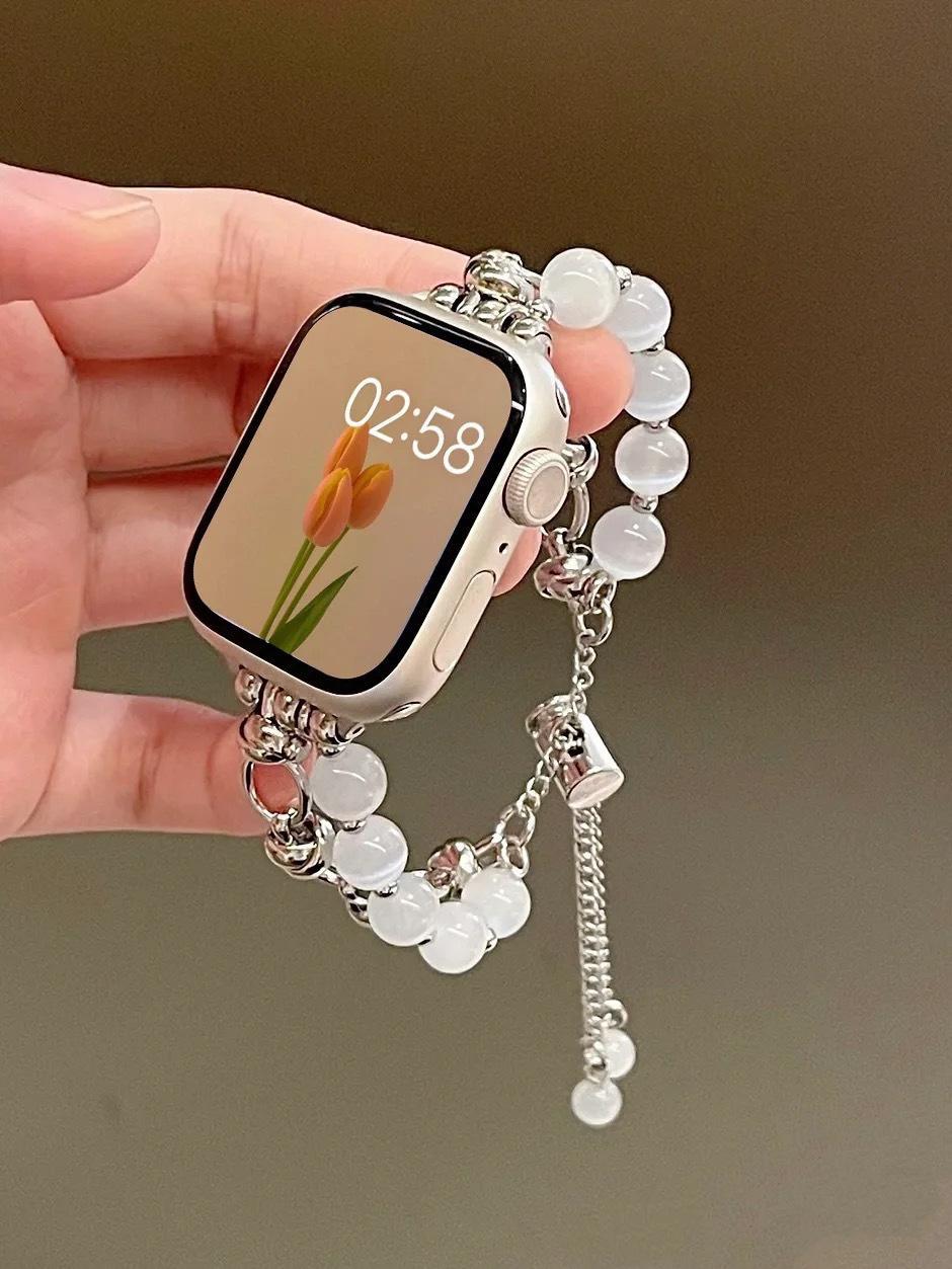 bracelet Apple Watch en perles d'opale