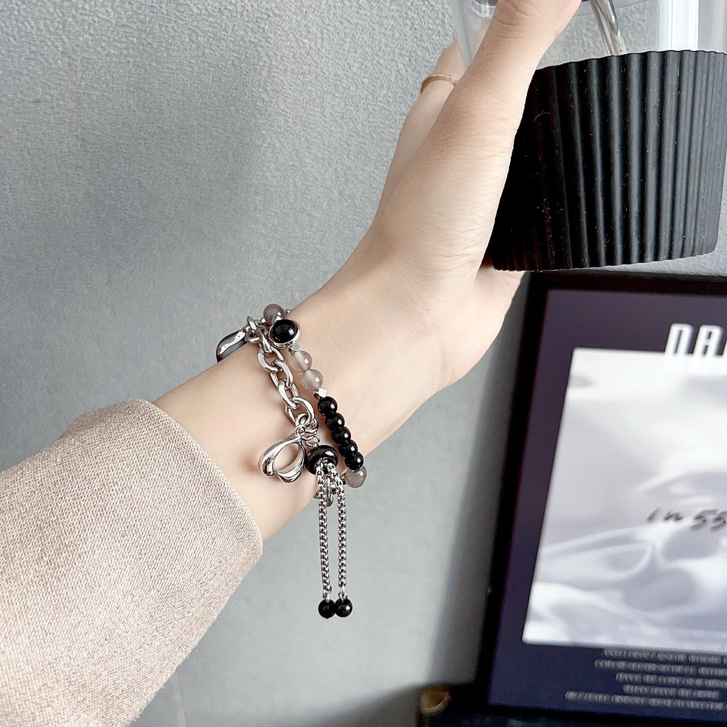 Agate Pearl Bracelet Watch Band