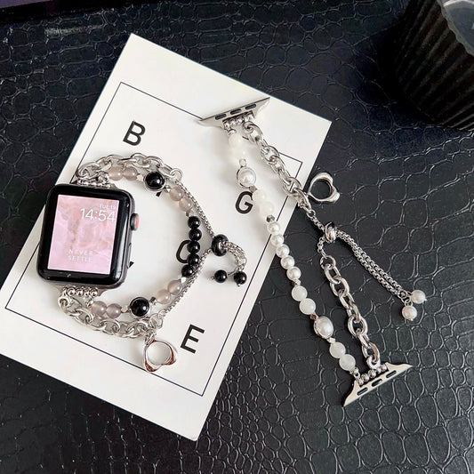 Agate Pearl Bracelet Watch Band