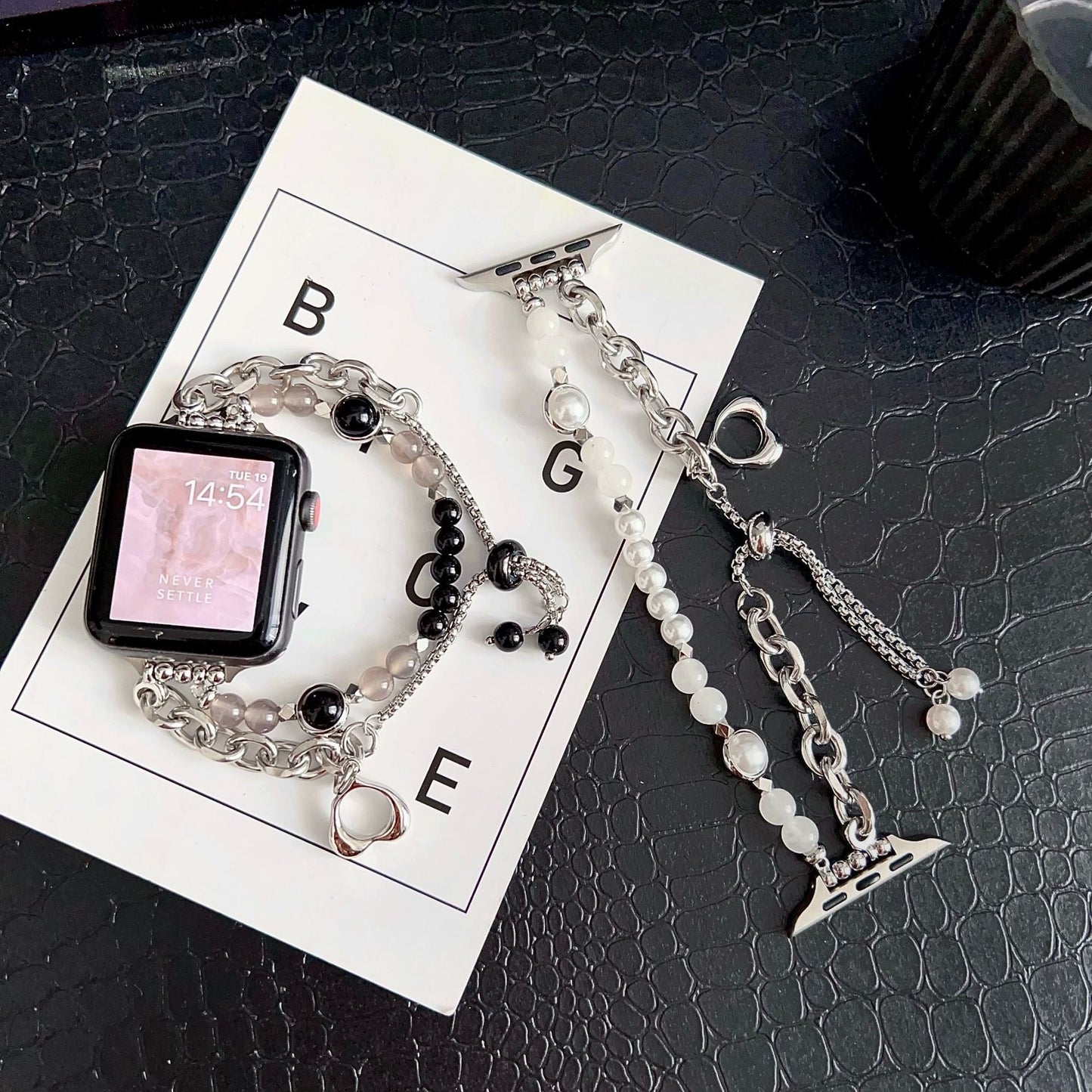 Agate Pearl Bracelet Watch Band