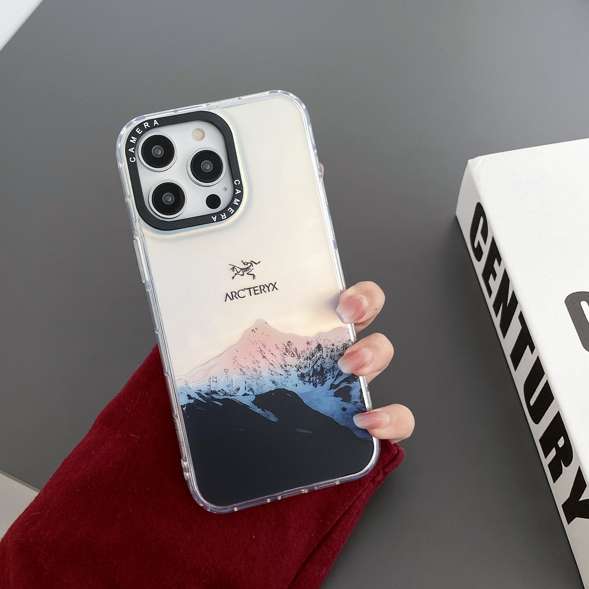 Funda láser para iPhone con montaña nevada | Deportes