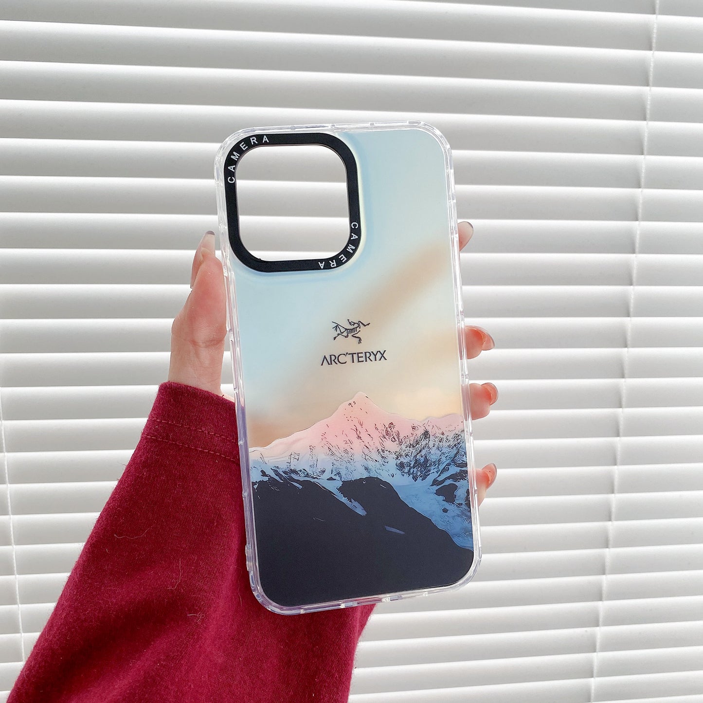 レーザー雪山 iPhone ケース |スポーツ