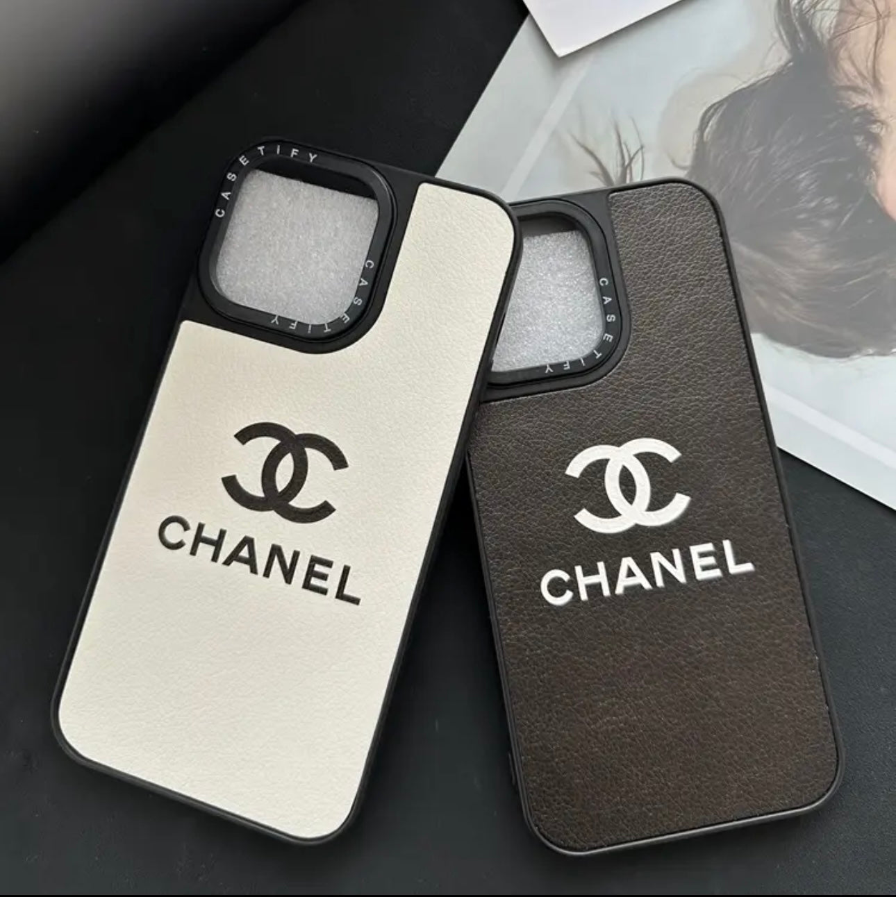 Luxe iPhone-hoesje (letterkleur heeft voorrang)