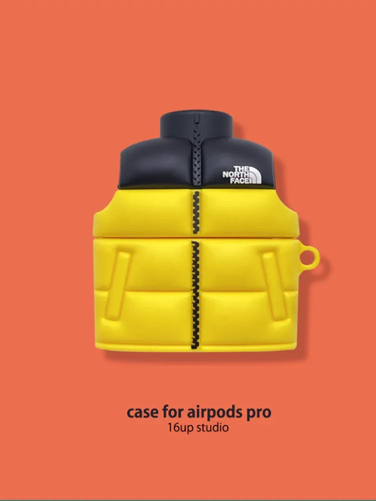 TNF dunjakke stil Airpods etui