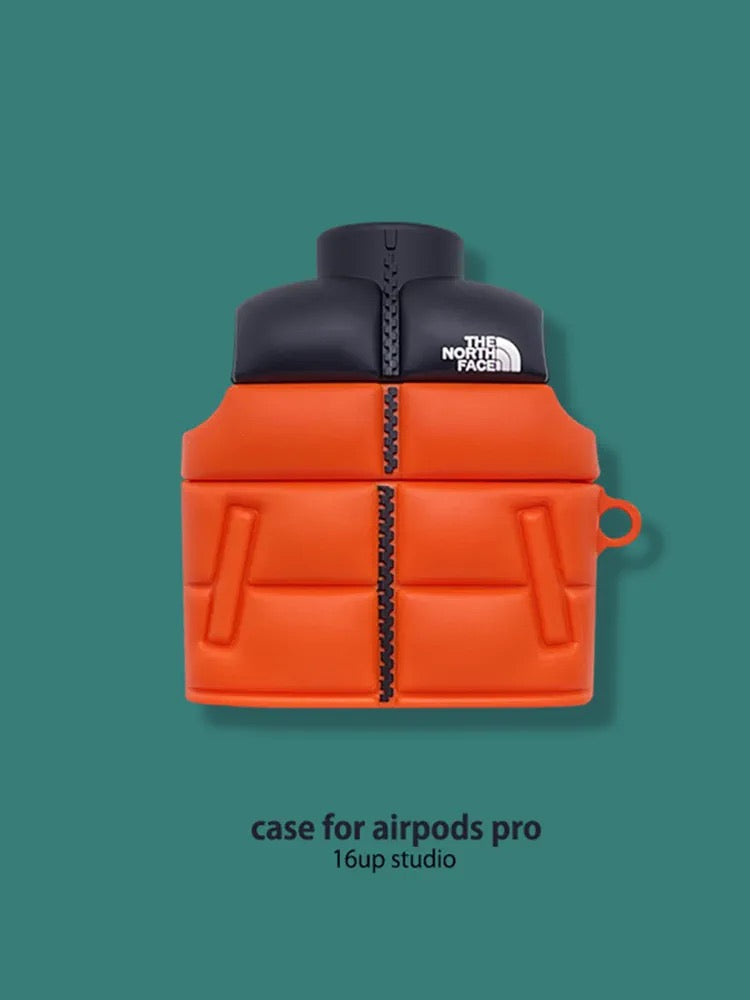 TNF dunjacka stil Airpods Fodral